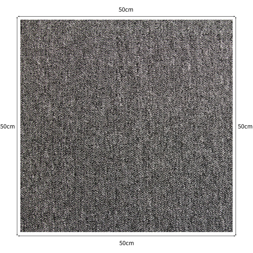 MonsterShop Anthracite Grey Carpet Floor Tile 20 Pack Image 6