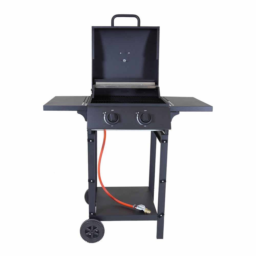 Charles Bentley Deluxe Auto Ignition 2 Burner Gas BBQ Black Image 4