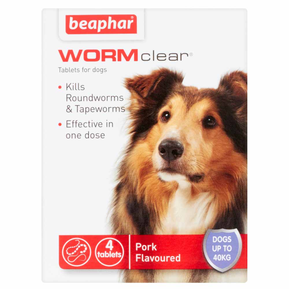 Beaphar WORMclear Over 20kg Dog 4 Tabs Image