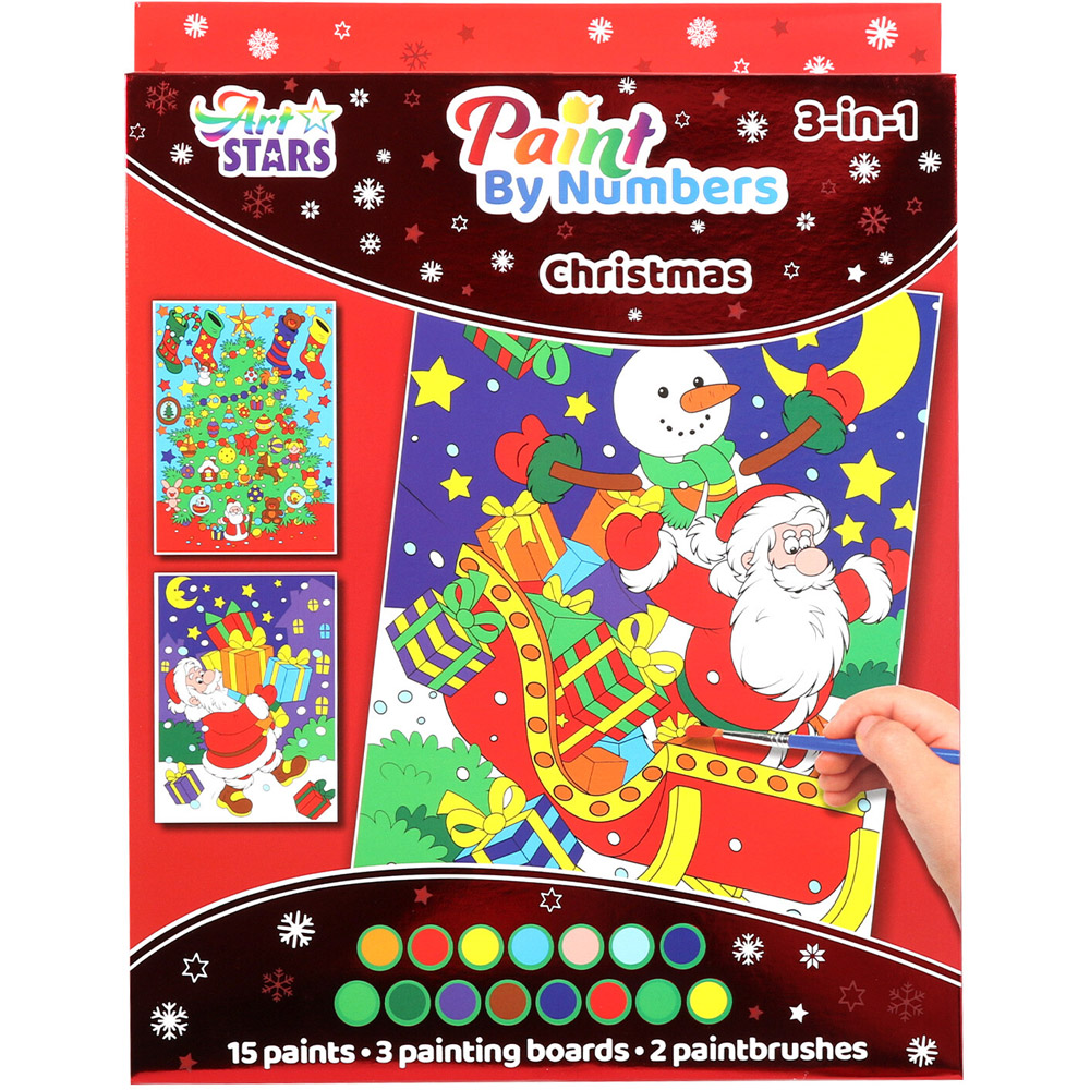 Kids Christmas Paint by Numbers Image