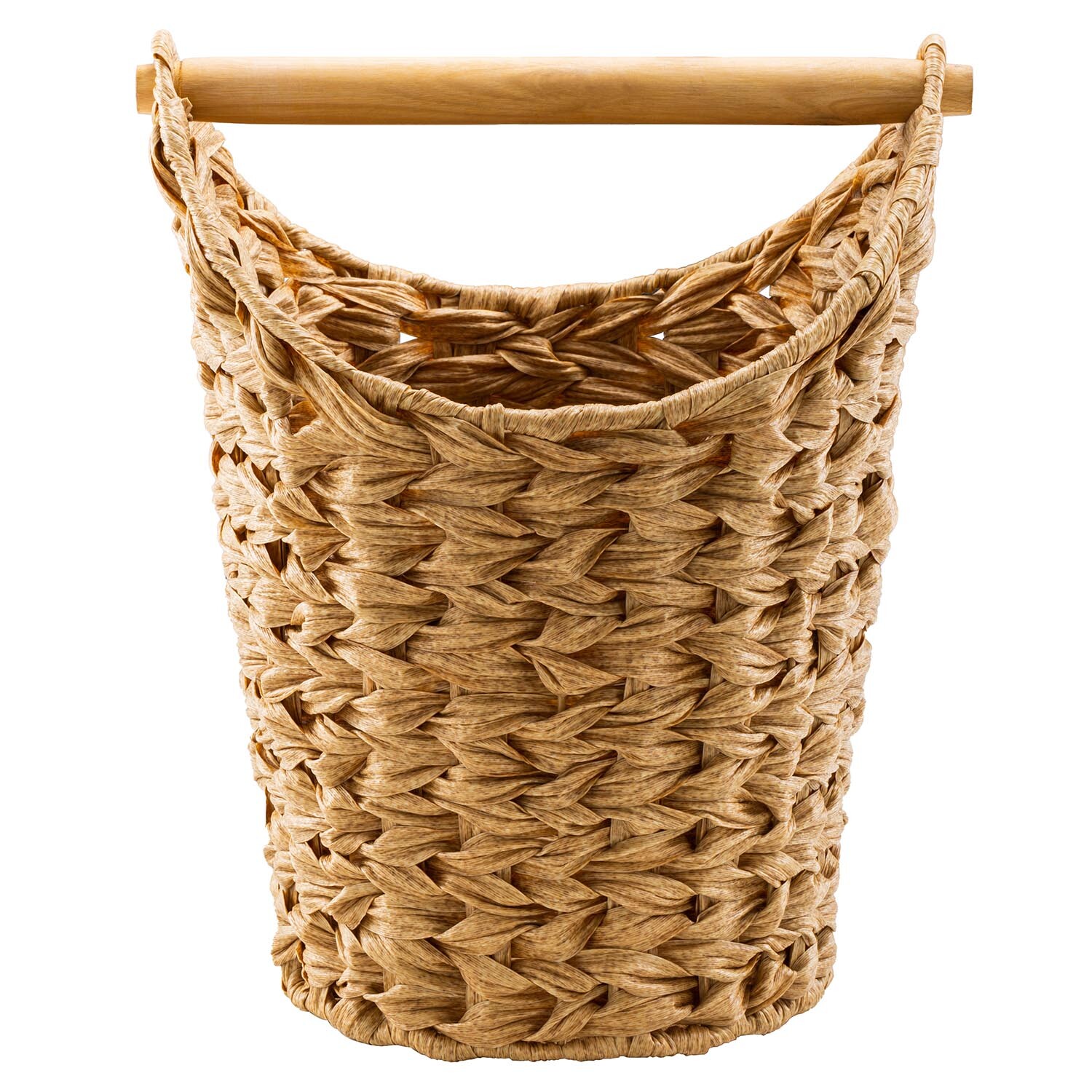 Wicker Toilet Roll Basket - Natural Image 1