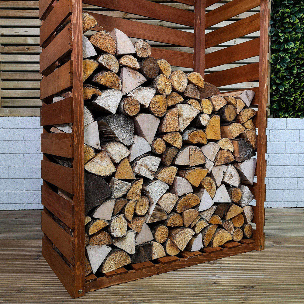 Samuel Alexander 157 x 88cm Large Wooden Garden Patio Log Store Shed Image 5