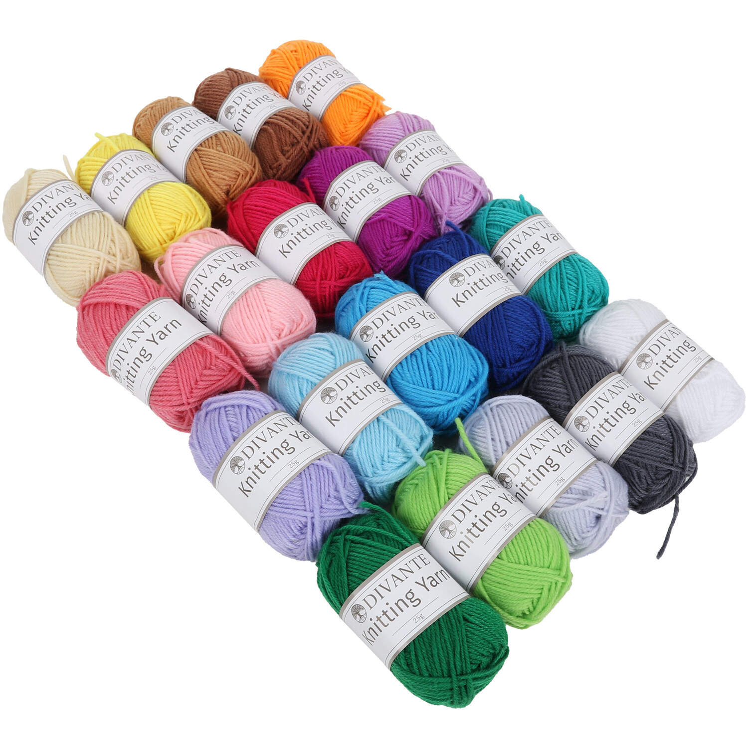 Divante Knitting Yarns 25g 20 Pack Image 1