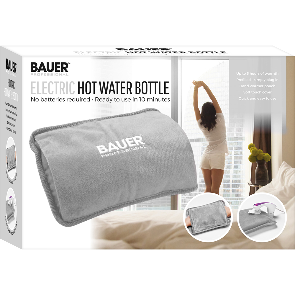 Bauer Grey Rechargeable Electric Hot Water Bottle Image 6