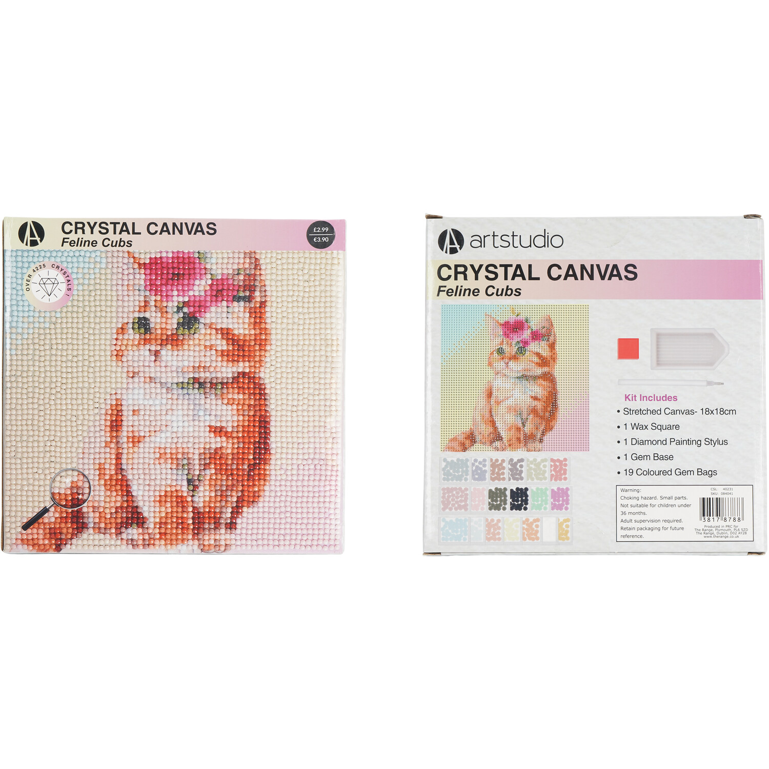 Crystal Canvas Feline Cubs Image 2