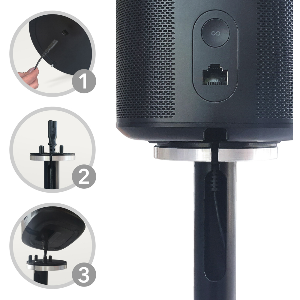 AVF Black Sonos One Floor Speaker Stand Image 6