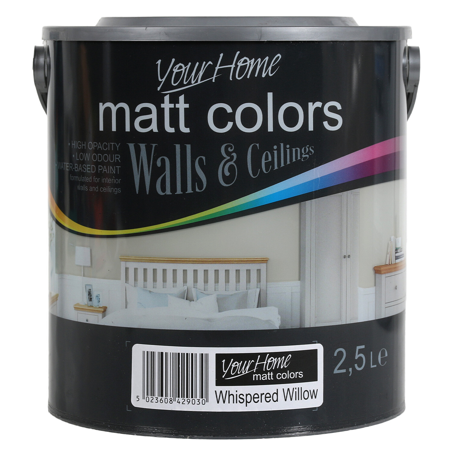 Your Home Walls & Ceilings Whispered Willow Matt Emulsion Paint 2.5L Image 1