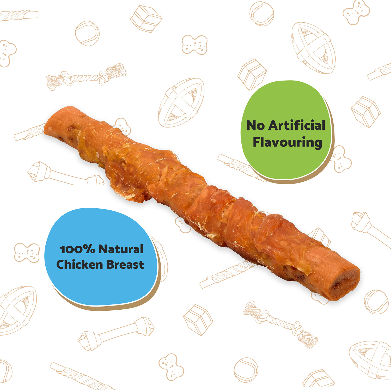 Good Boy Chewy Chicken with Carrot Sticks Dog Treat 100g Image 2