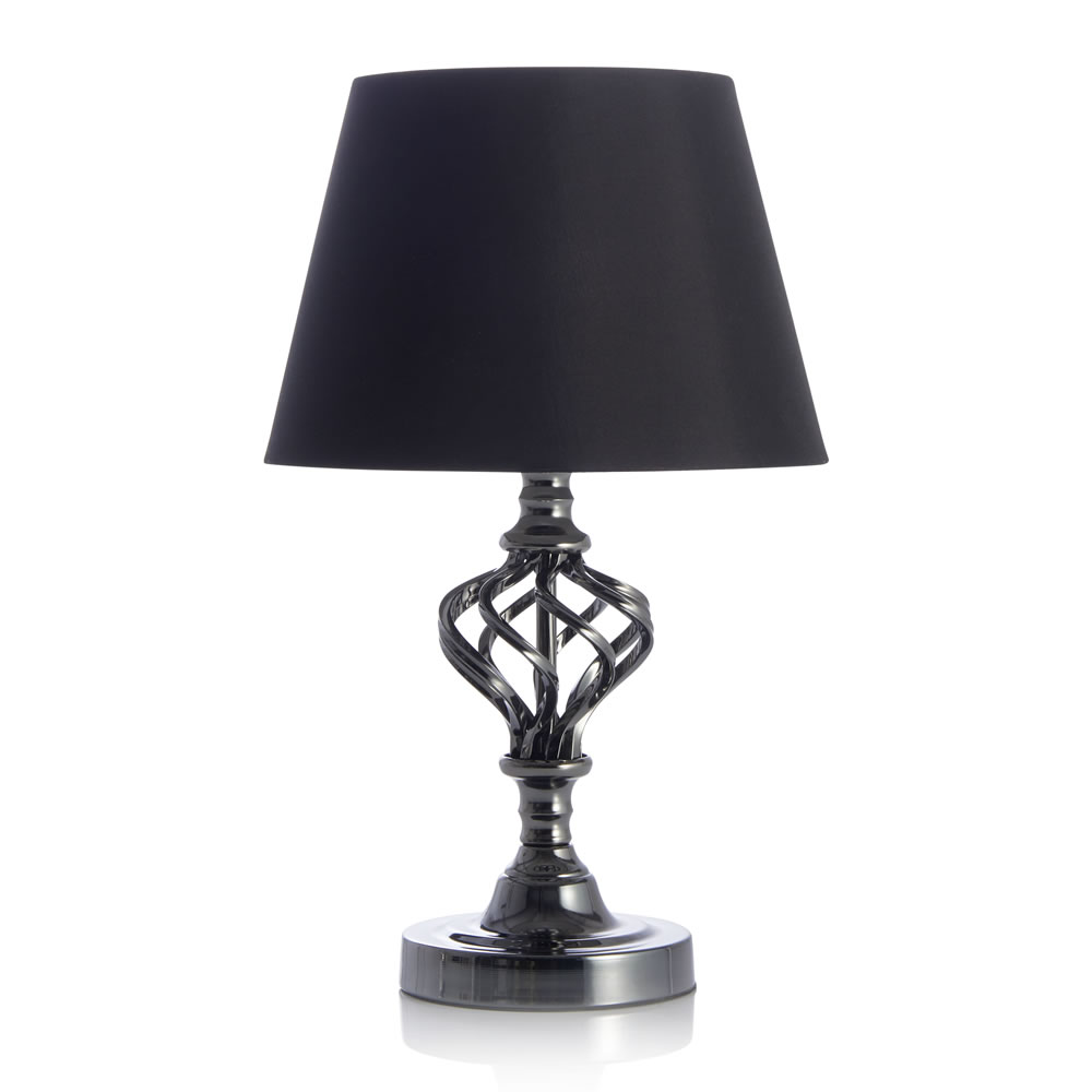 Wilko Gunmetal Table Lamp Wilko