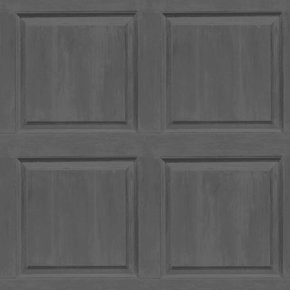Arthouse Washed Panel Charcoal Wallpaper Image 1