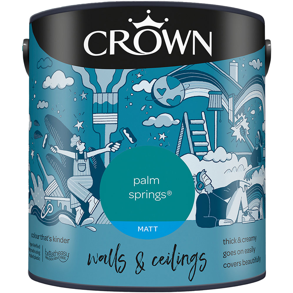Crown Walls & Ceilings Palm Springs Matt Emulsion Paint 2.5L Image 2