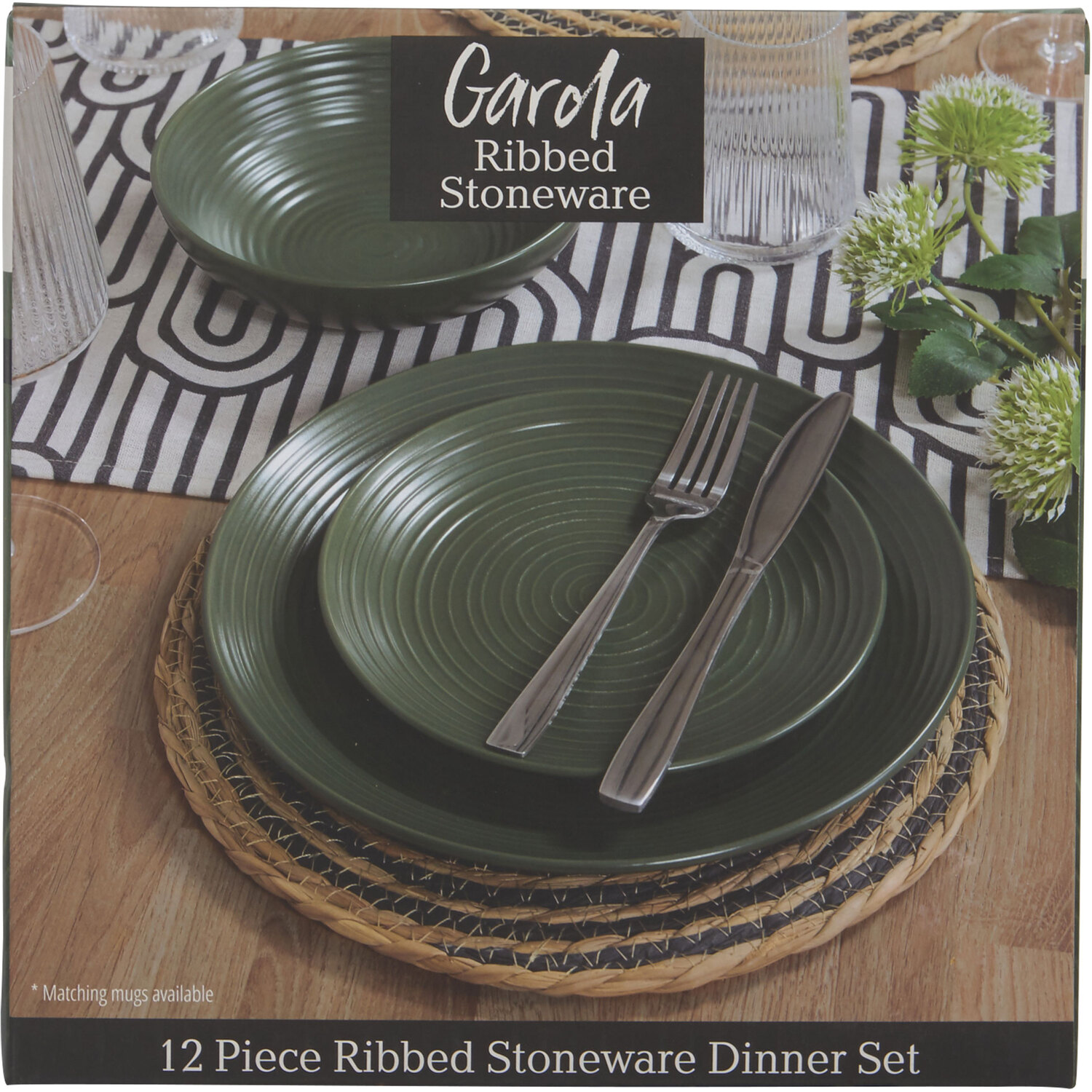 12-Piece Garda Dinner Set - Green Image 2