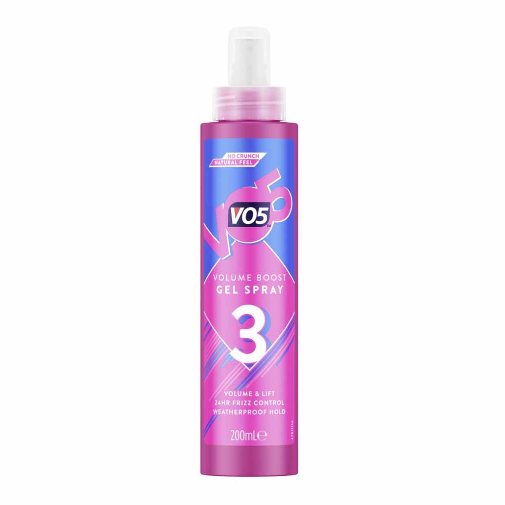 Vo5 Hair Gel Spray VO5 Mega Hold Gel Spray 200ml Half Price