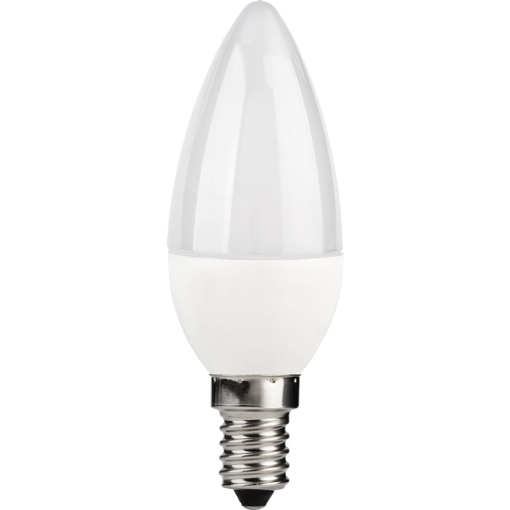 Wilko 1 Pack Small Screw E14/SES LED 470 Lumens Candle Light Bulb Image 2