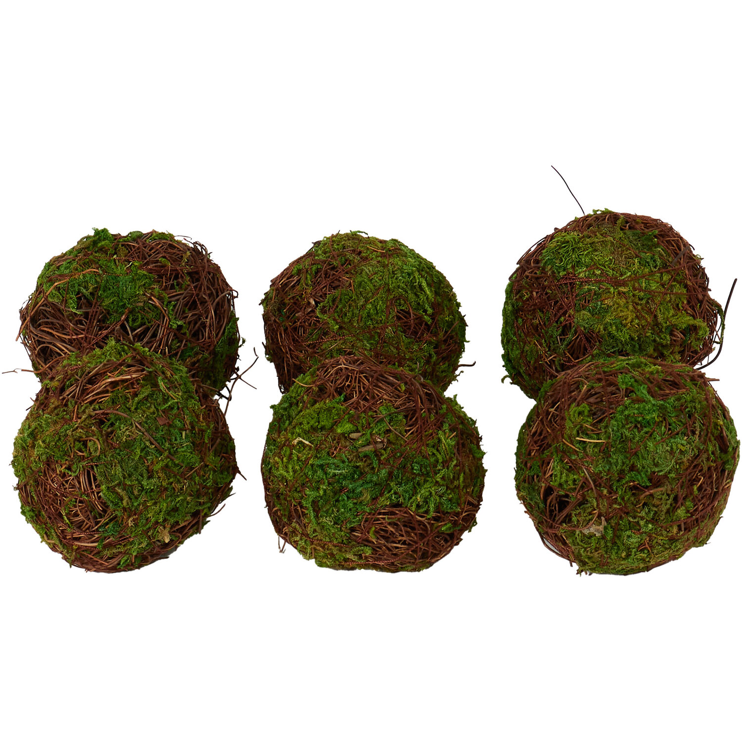 Pack of 6 Moss Balls - Green Image 5