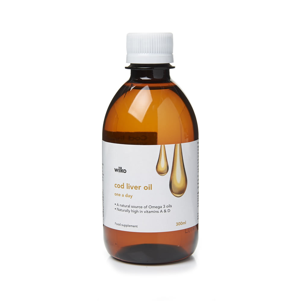 Wilko Cod Liver Oil Liquid 300ml Wilko