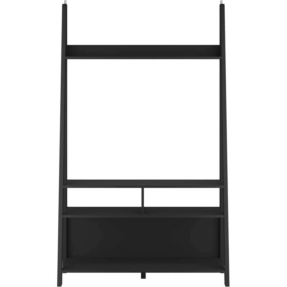 Tiva 4 Shelf Black Ladder TV Unit Image 2