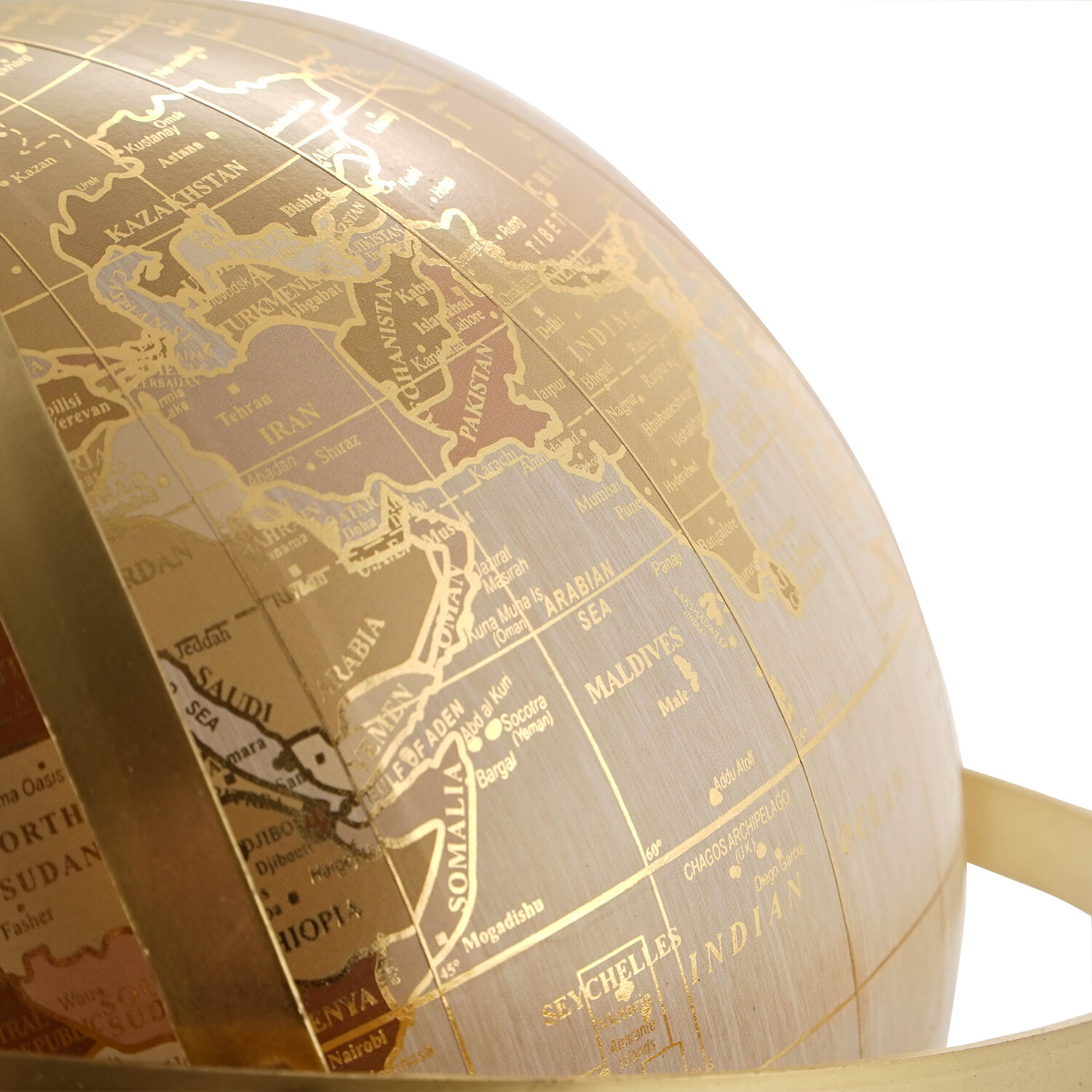 Gold Globe on Stand Image 3