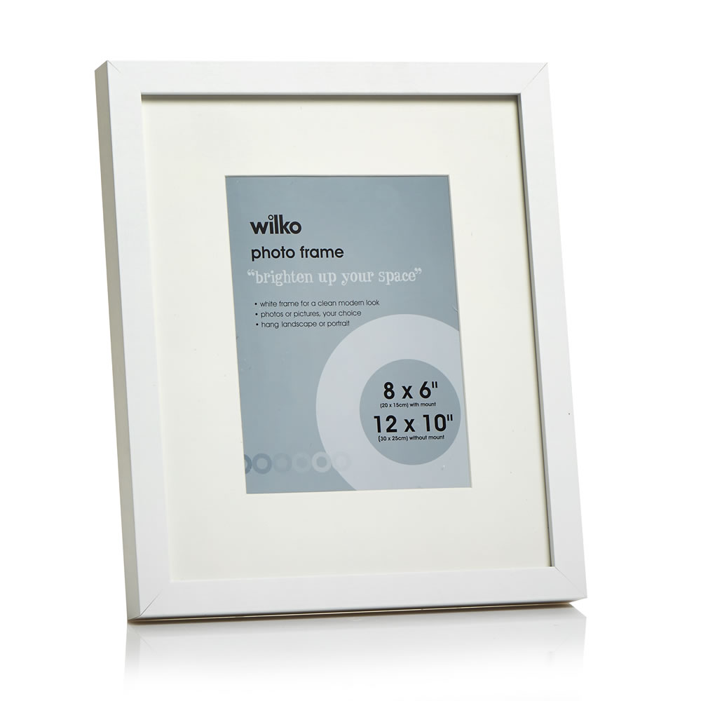 Wilko White Photo Frame 12 x 10 Inch Wilko