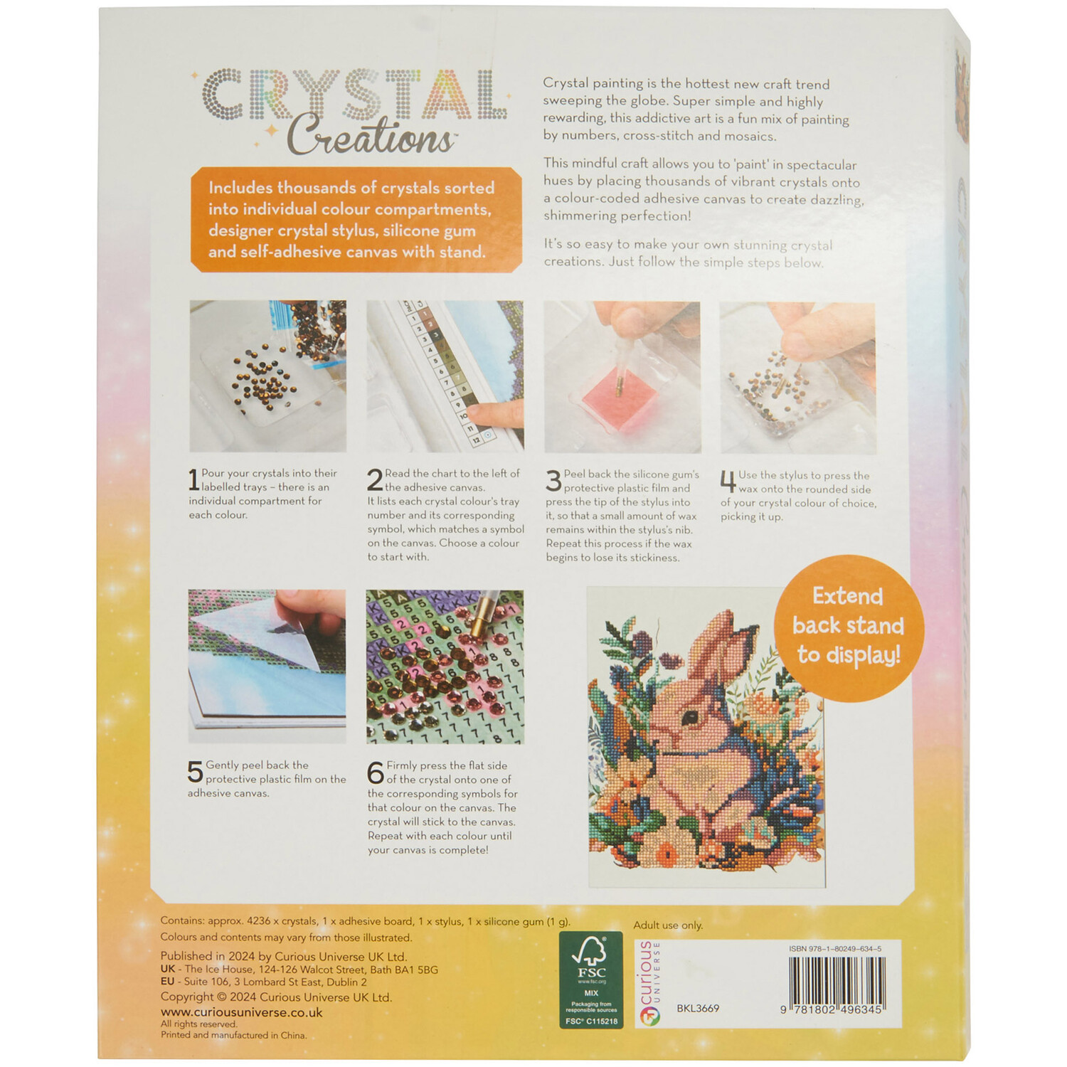 Crystal Creations Easter Flower Bunny Art Set Image 2