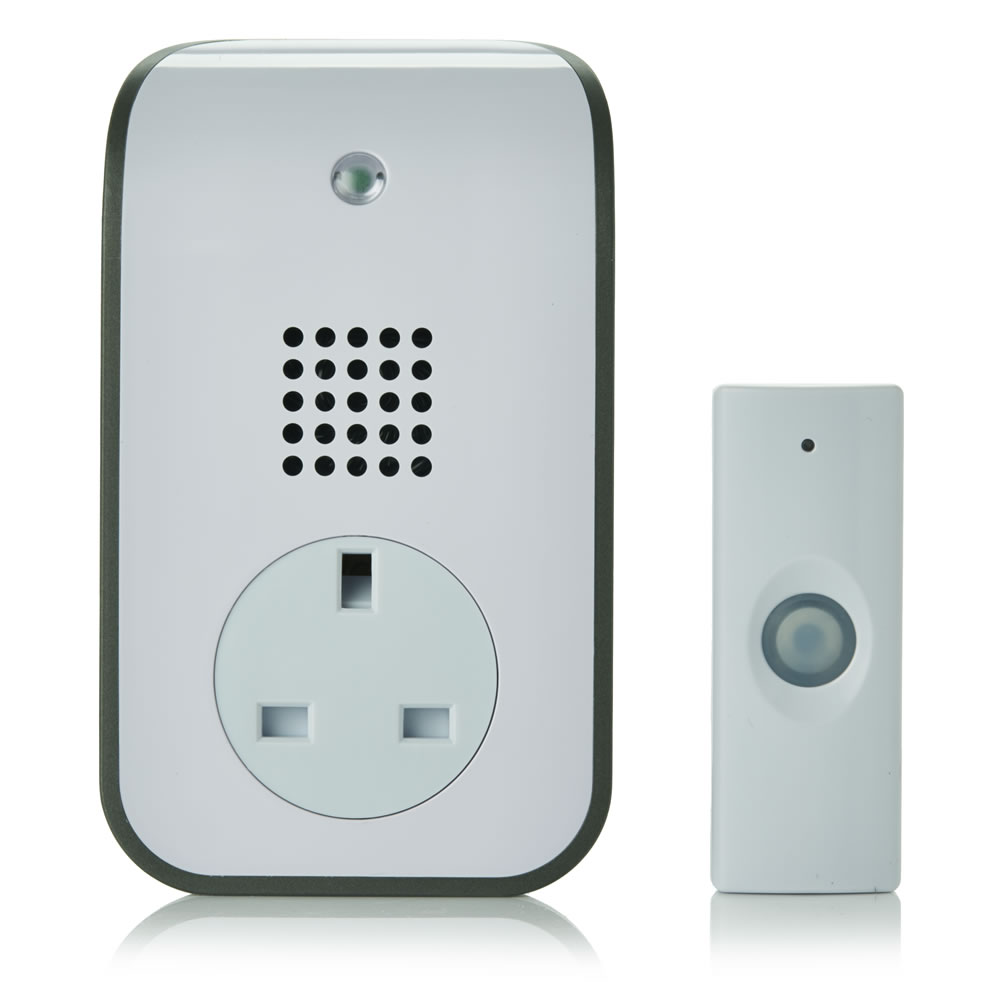 Wilko Modern Plug Through Door Chime Wilko