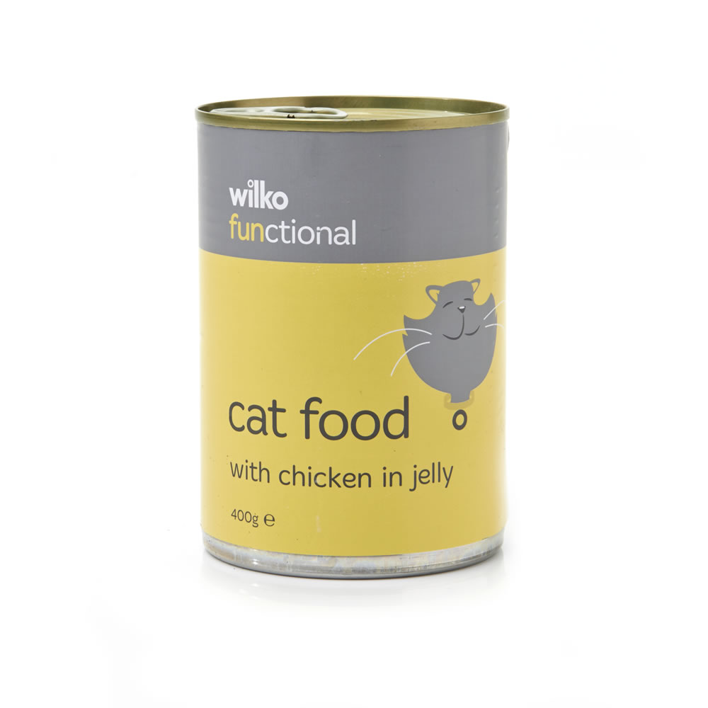Wilko Functional Tinned Cat Food Chicken in Jelly 400g Wilko
