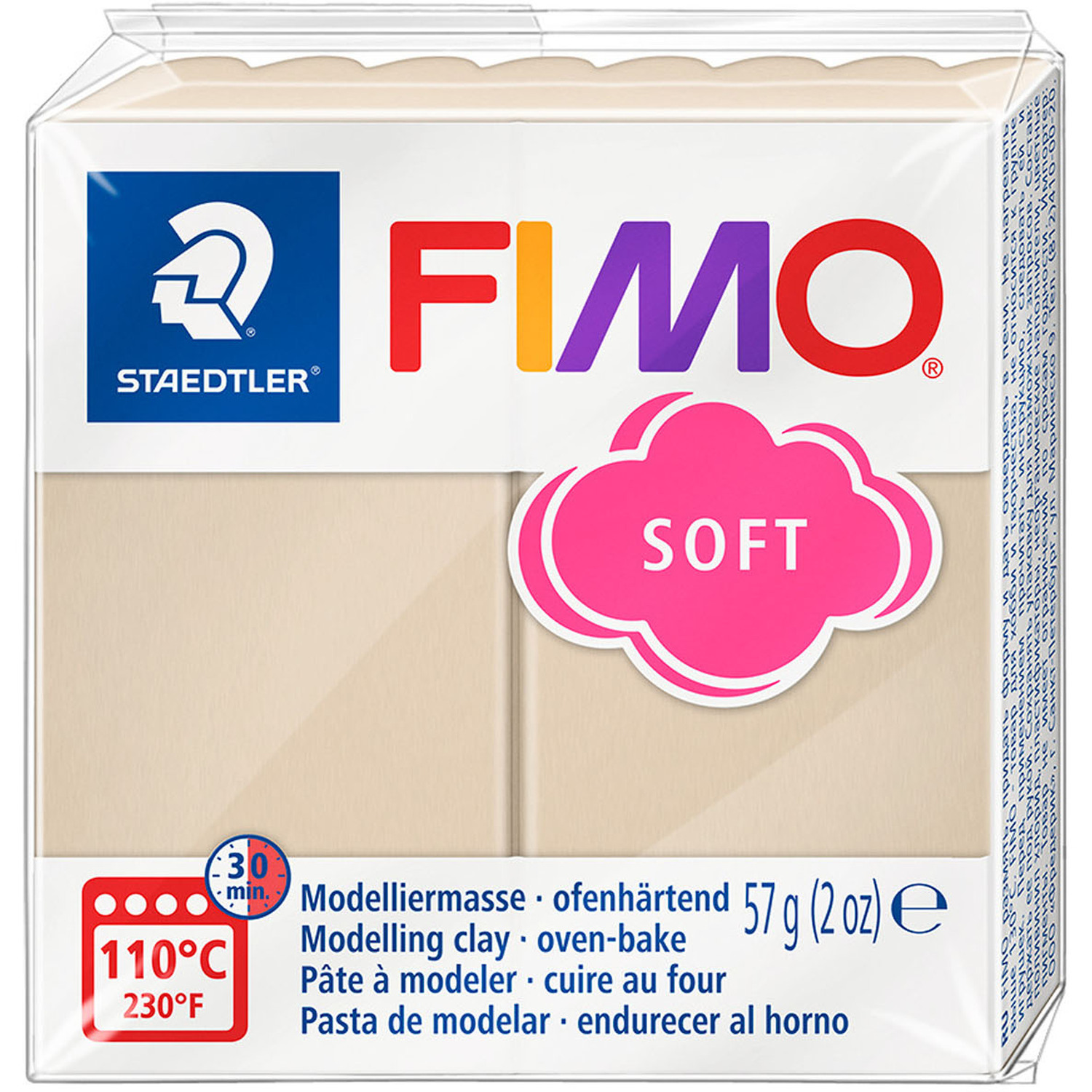 Staedtler FIMO Soft Modelling Clay Block - Sahara Image 1