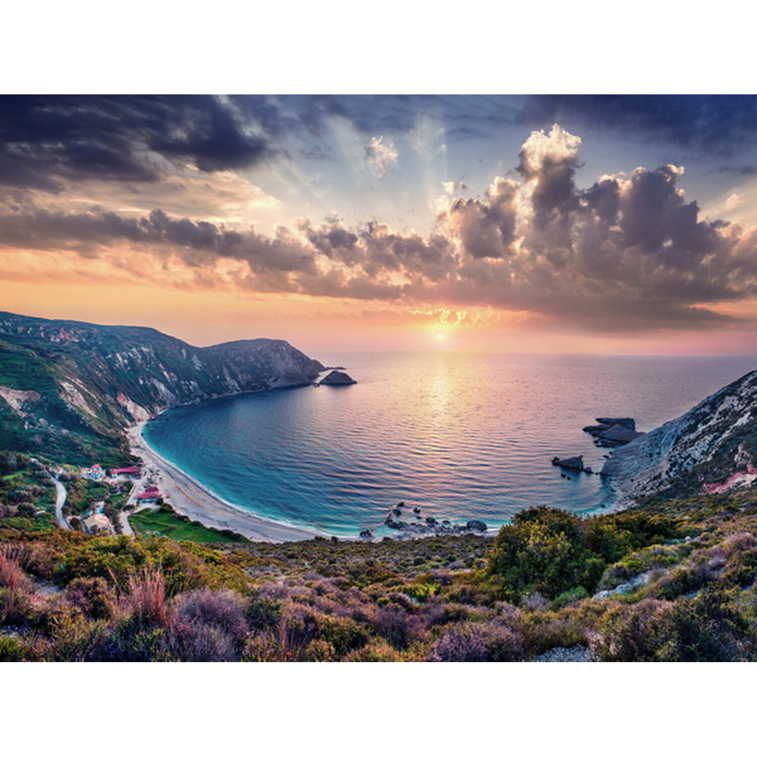 Views Across The Cove Canvas Wall Art Image
