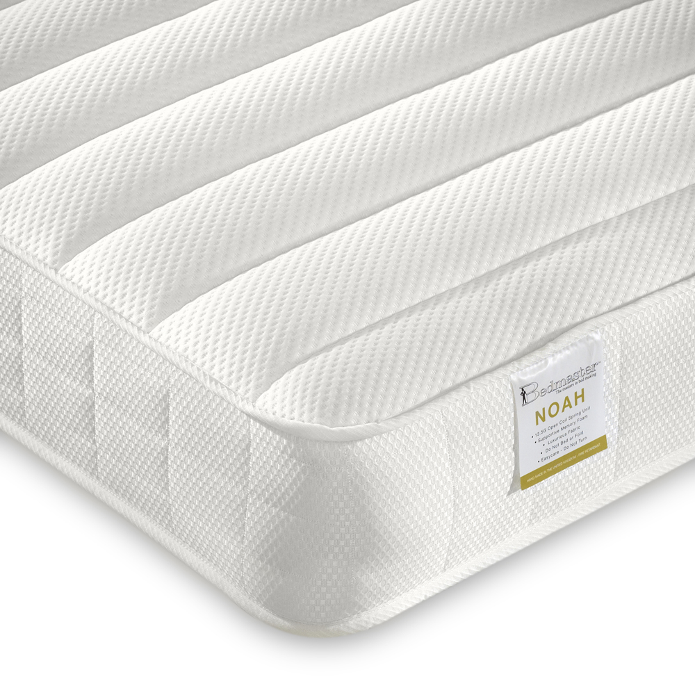 Veera Single White Guest Bed and Trundle with Memory Foam Mattresses Image 3