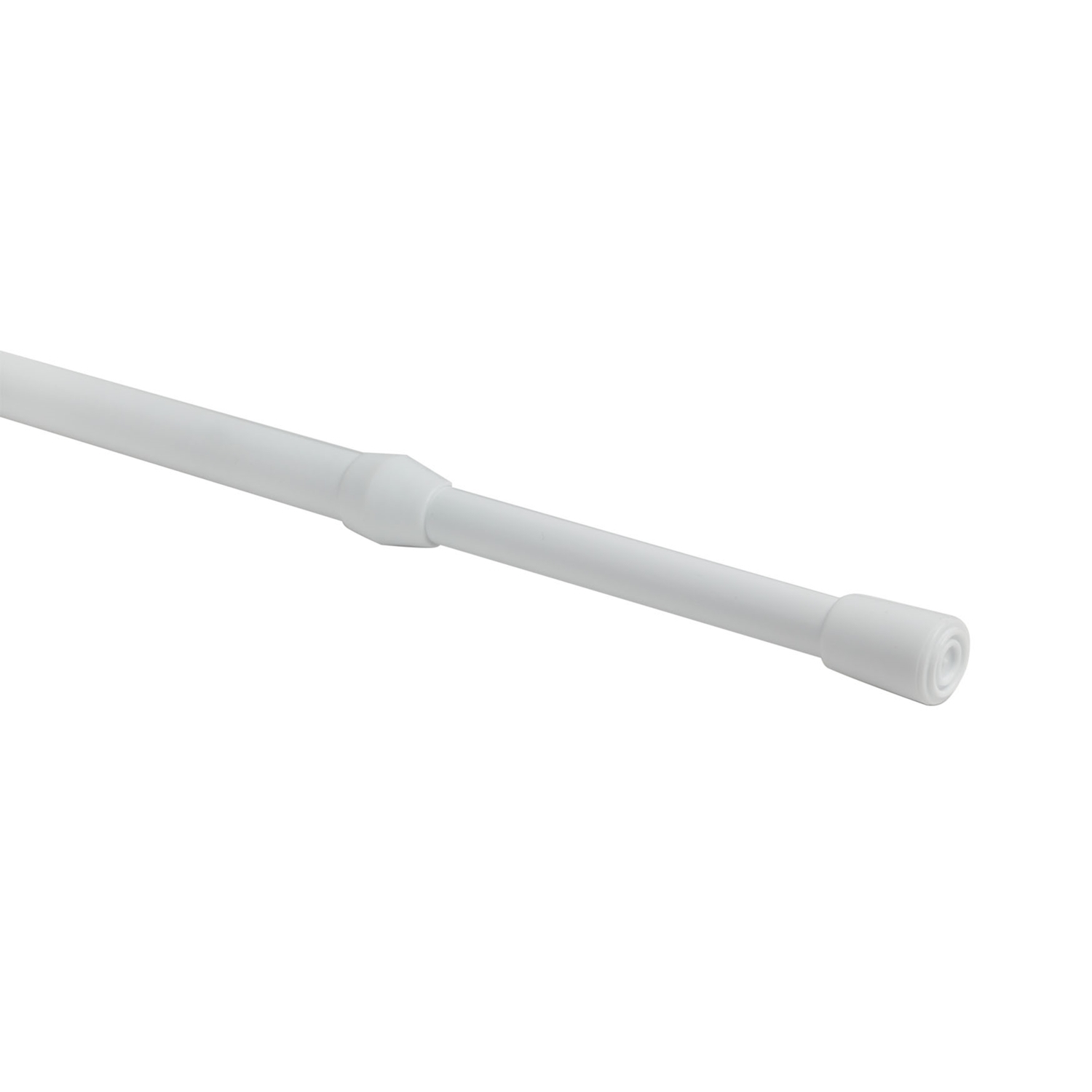 White Extendable Simply Tension Rod 91 to 152cm Image