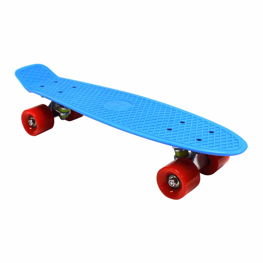 Charles Bentley 22in Blue Retro Mini Skateboard Image