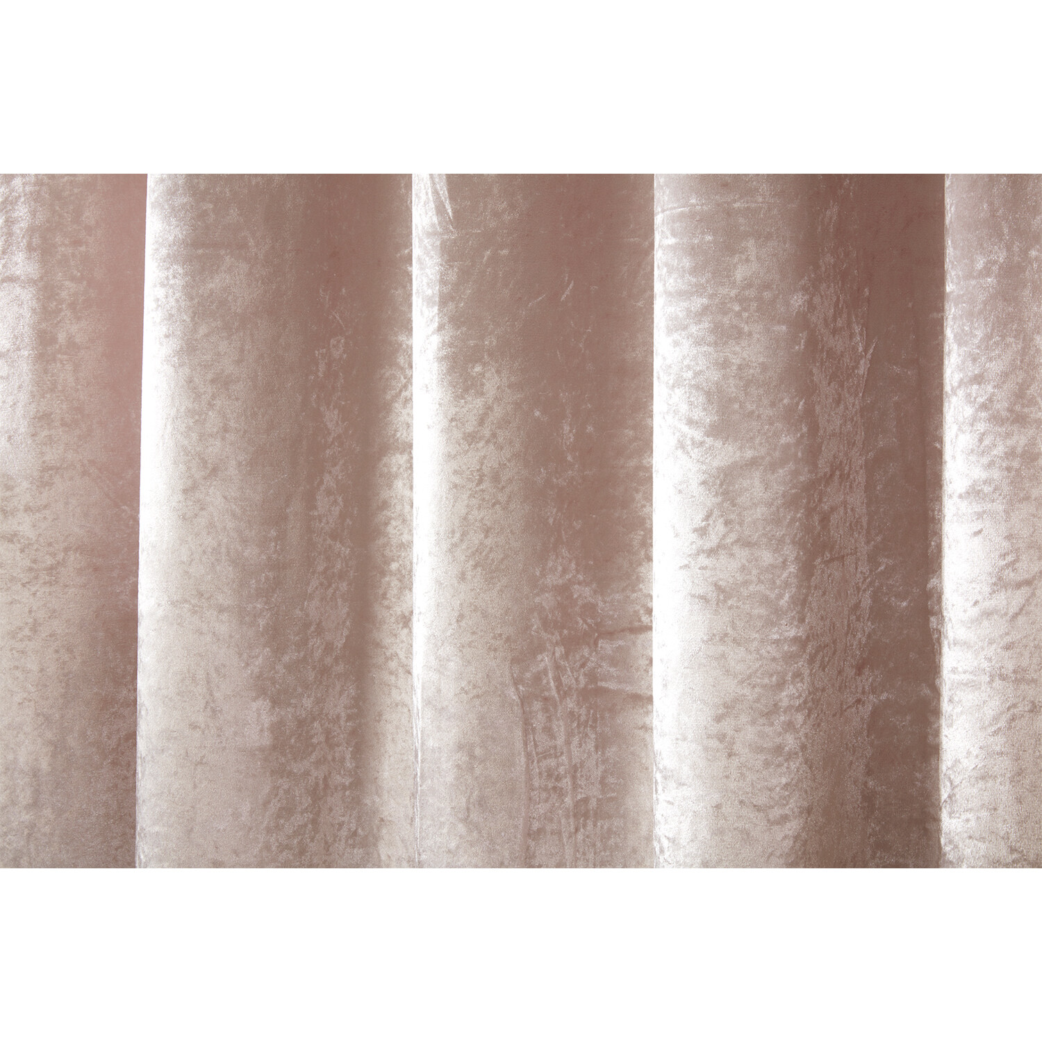 Divante Ivory Crushed Velvet Eyelet Curtains 168 x 229cm Image 5