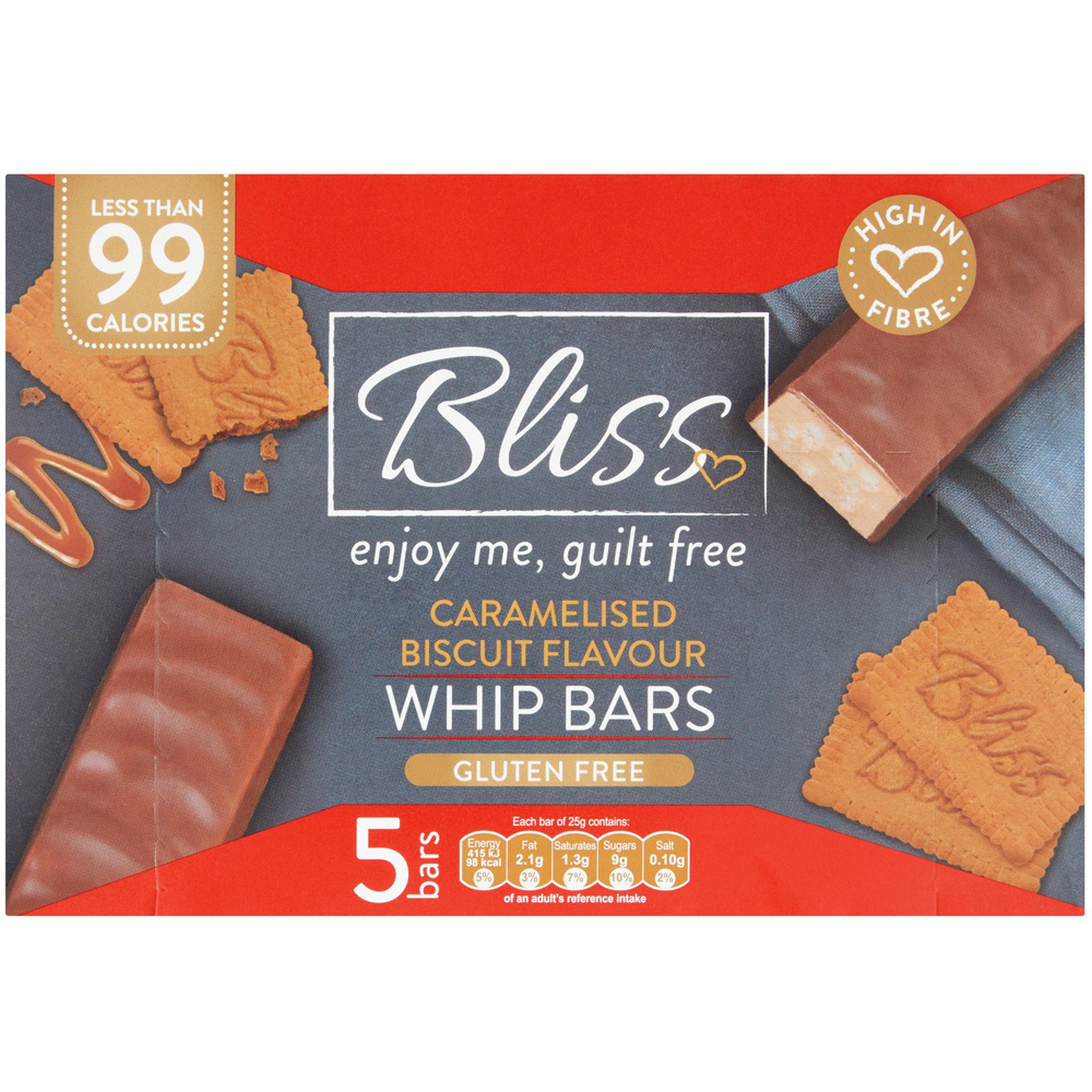Bliss Caramelised Biscuit Whip Bars 5 Pack Image