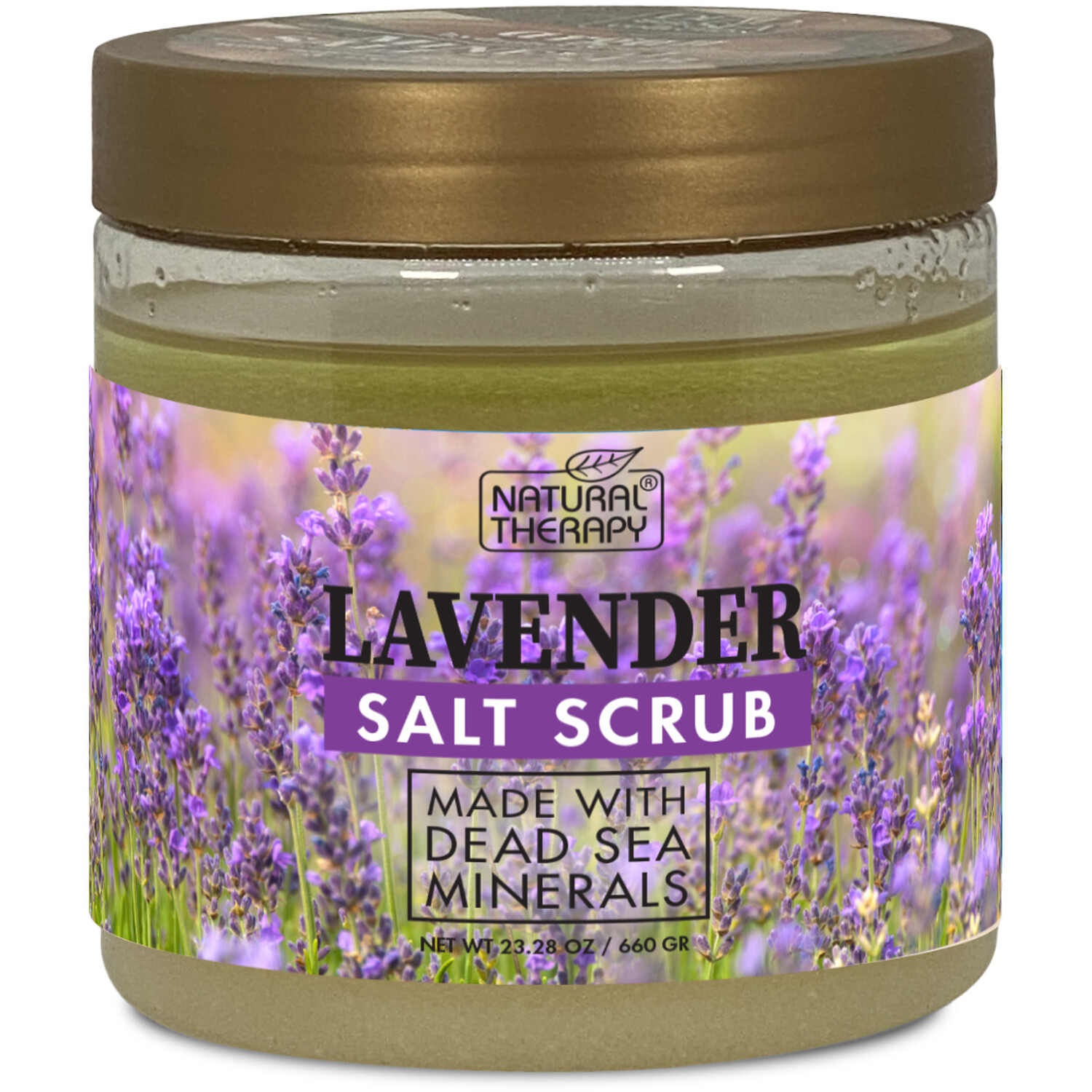 Natural Therapy Lavender Salt Scrub - Purple Image