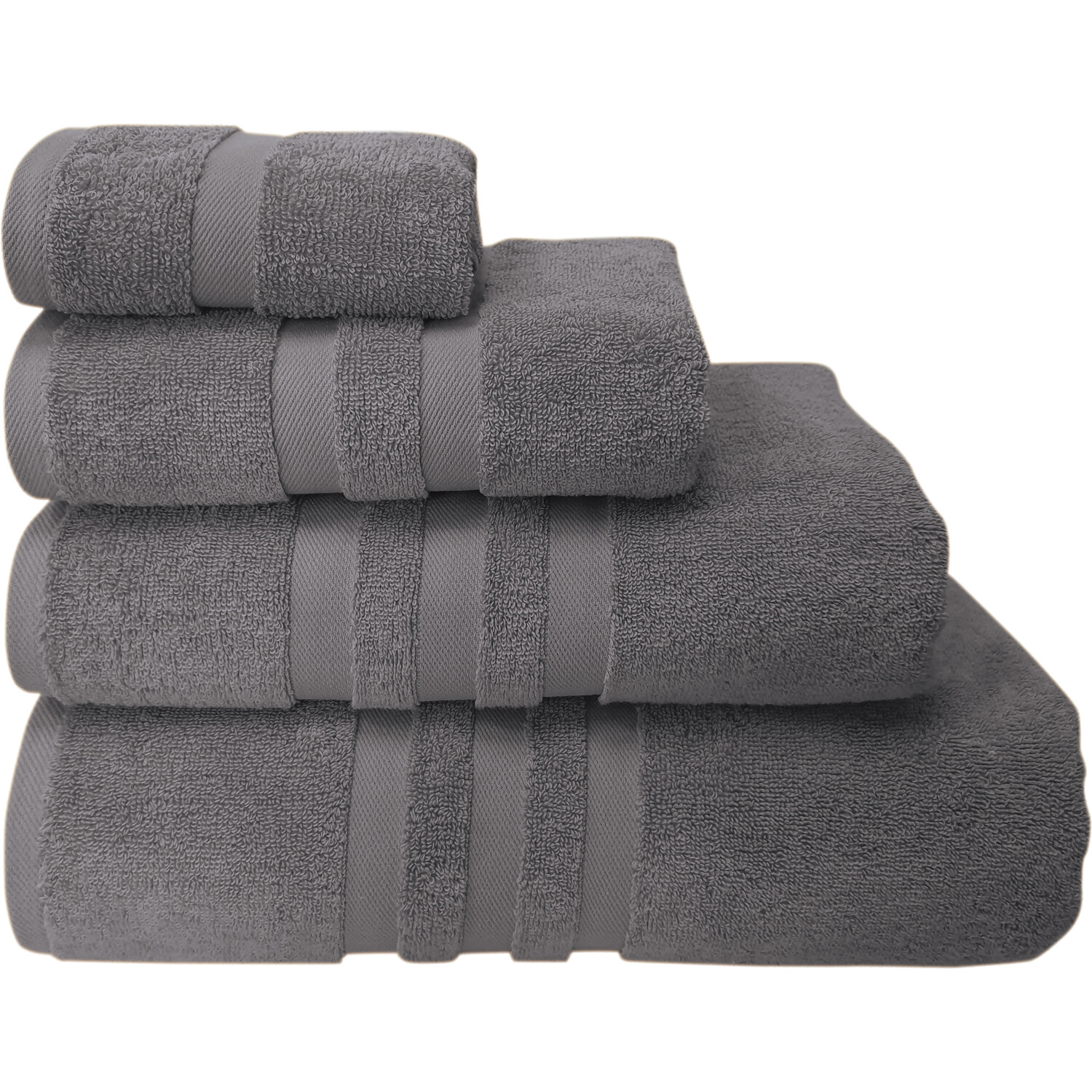 Soft and Plush Paloma Grey Bath Towel Image