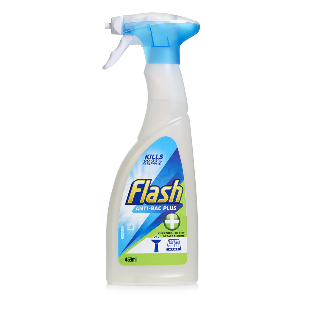 Flash Antibacterial Spray 469ml Wilko