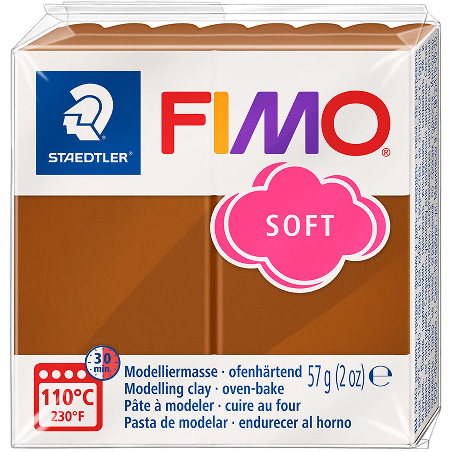 Staedtler FIMO Soft Modelling Clay Block - Caramel Image 1