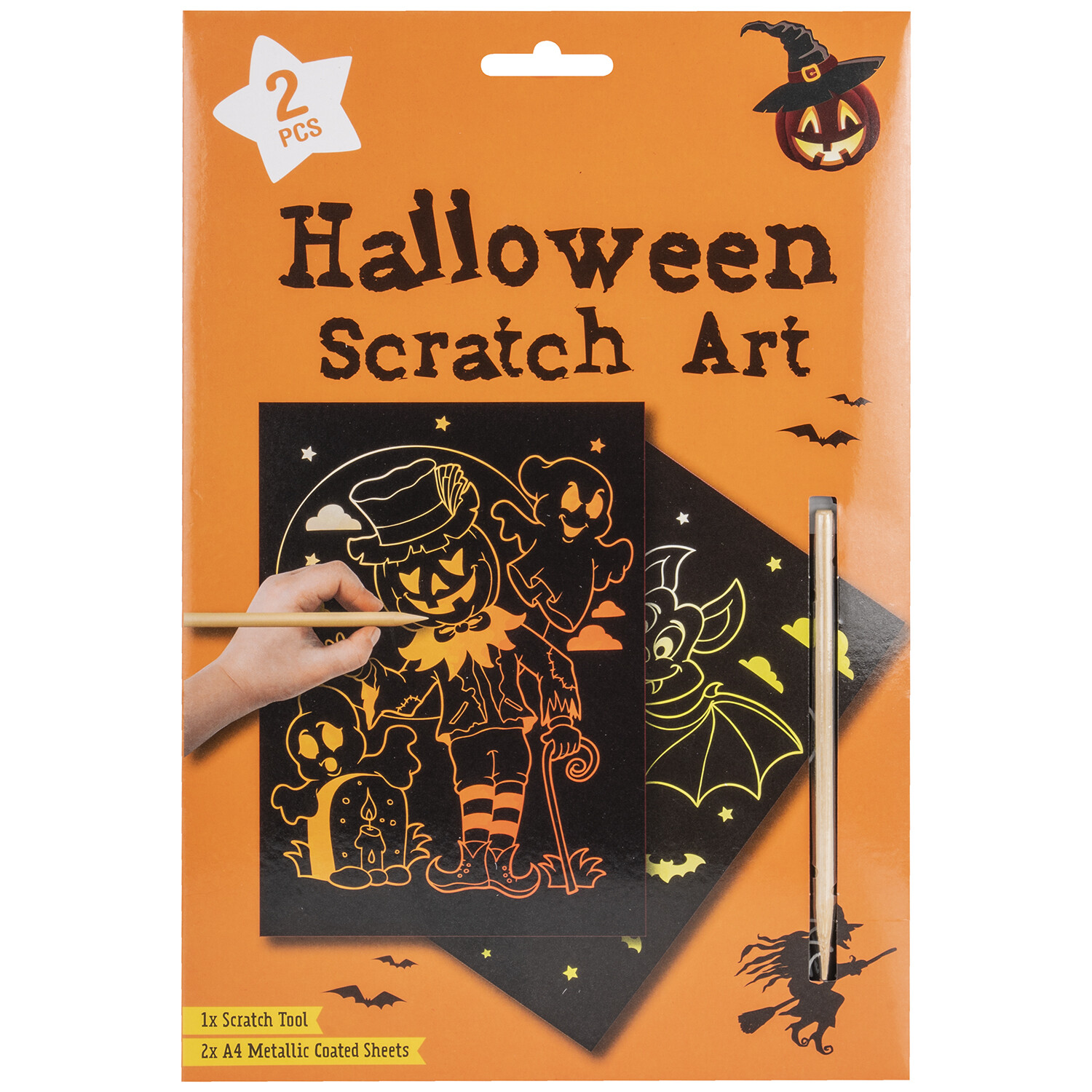 Halloween Scratch Art Image
