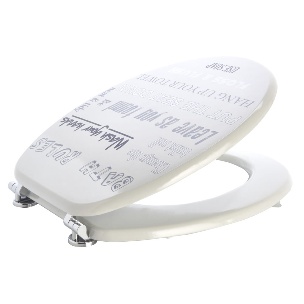 Wilko Words Toilet Seat Wilko