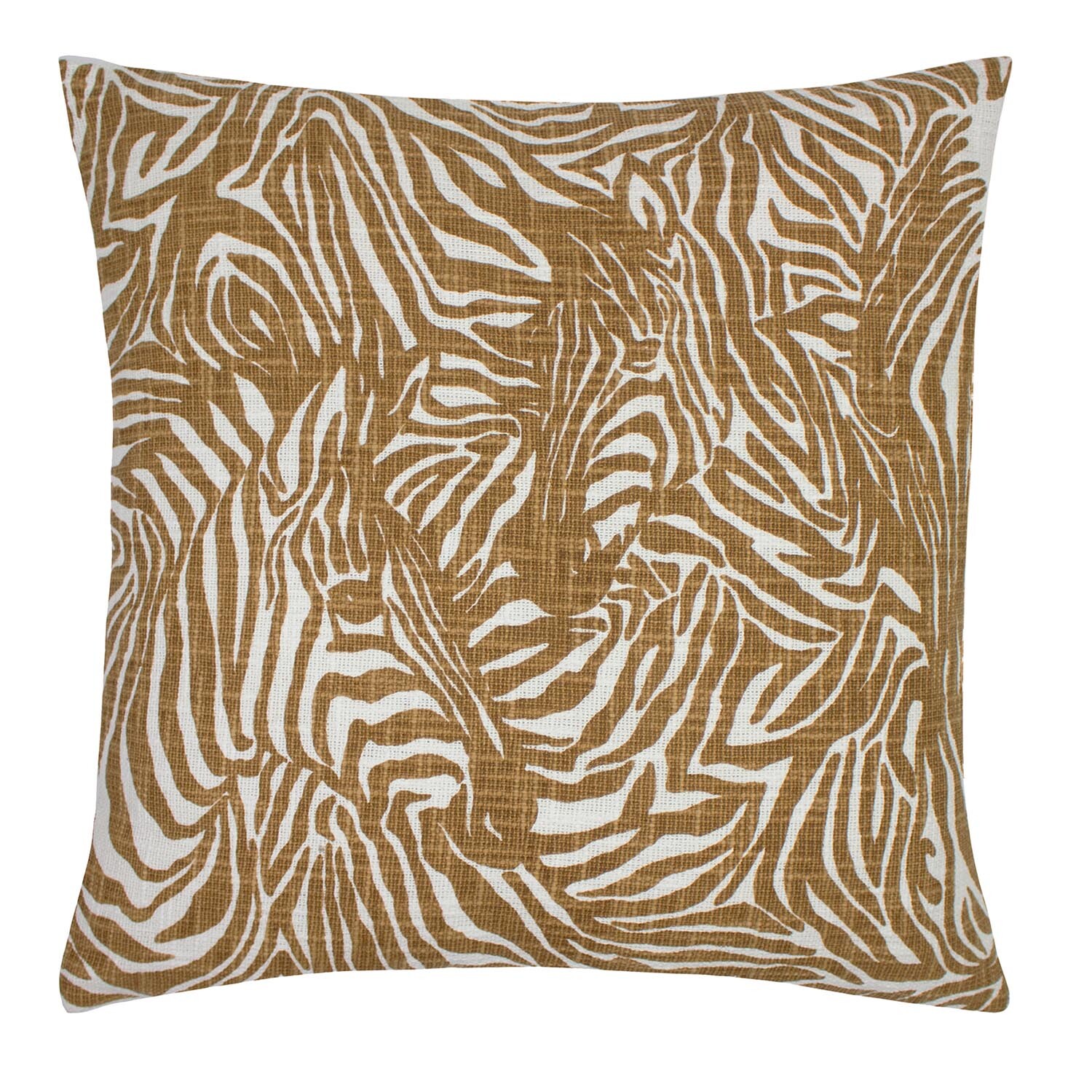 Hidden Zebra Cushion - Caramel Image 1