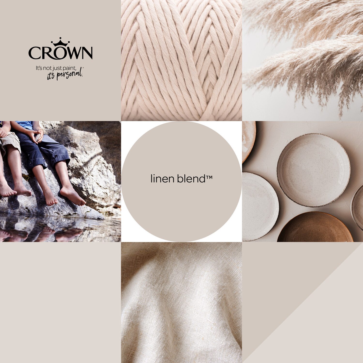 Crown Walls & Ceilings Linen Blend Mid Sheen Emulsion Paint 2.5L Image 7