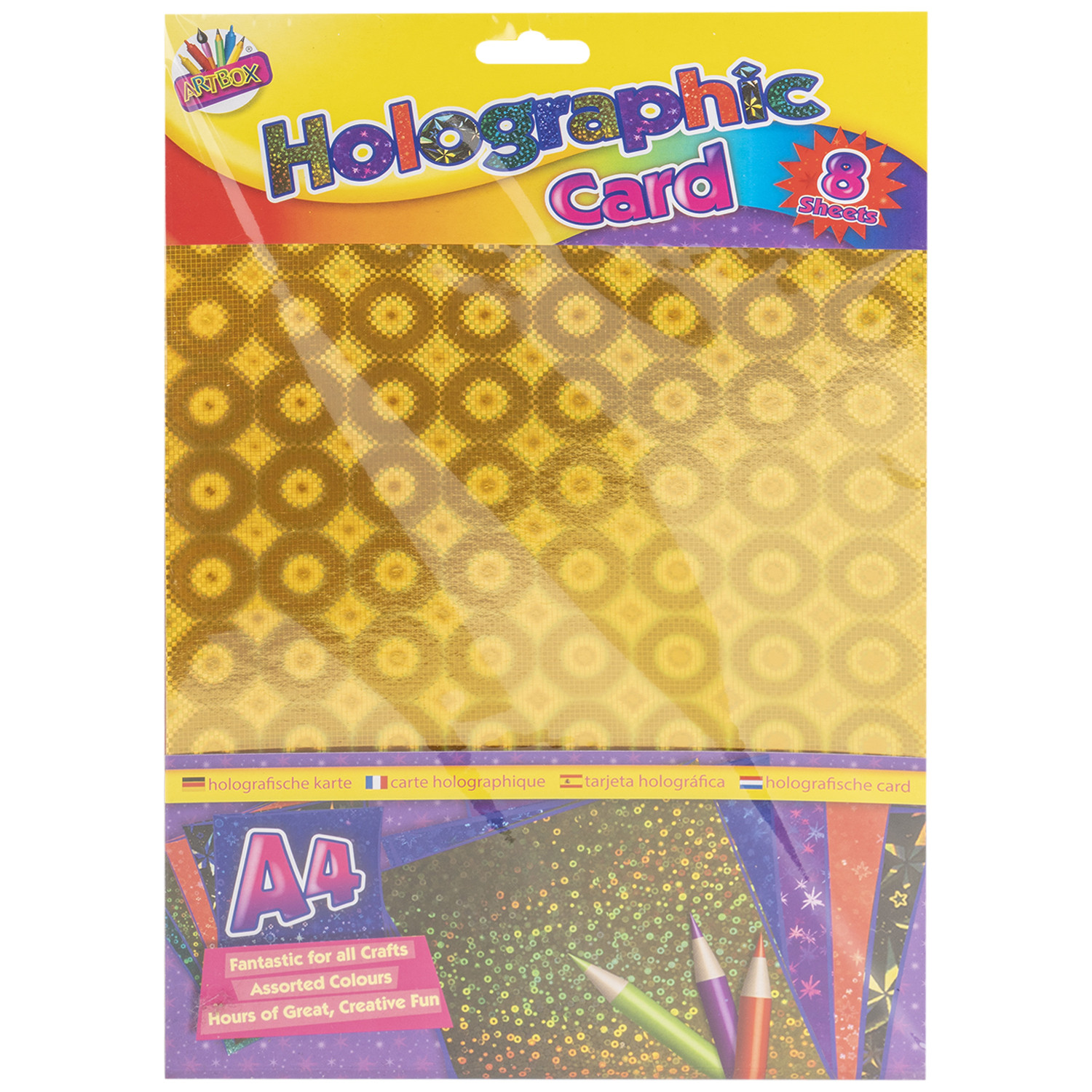 Pack of 8 Artbox Holographic Card Image 1
