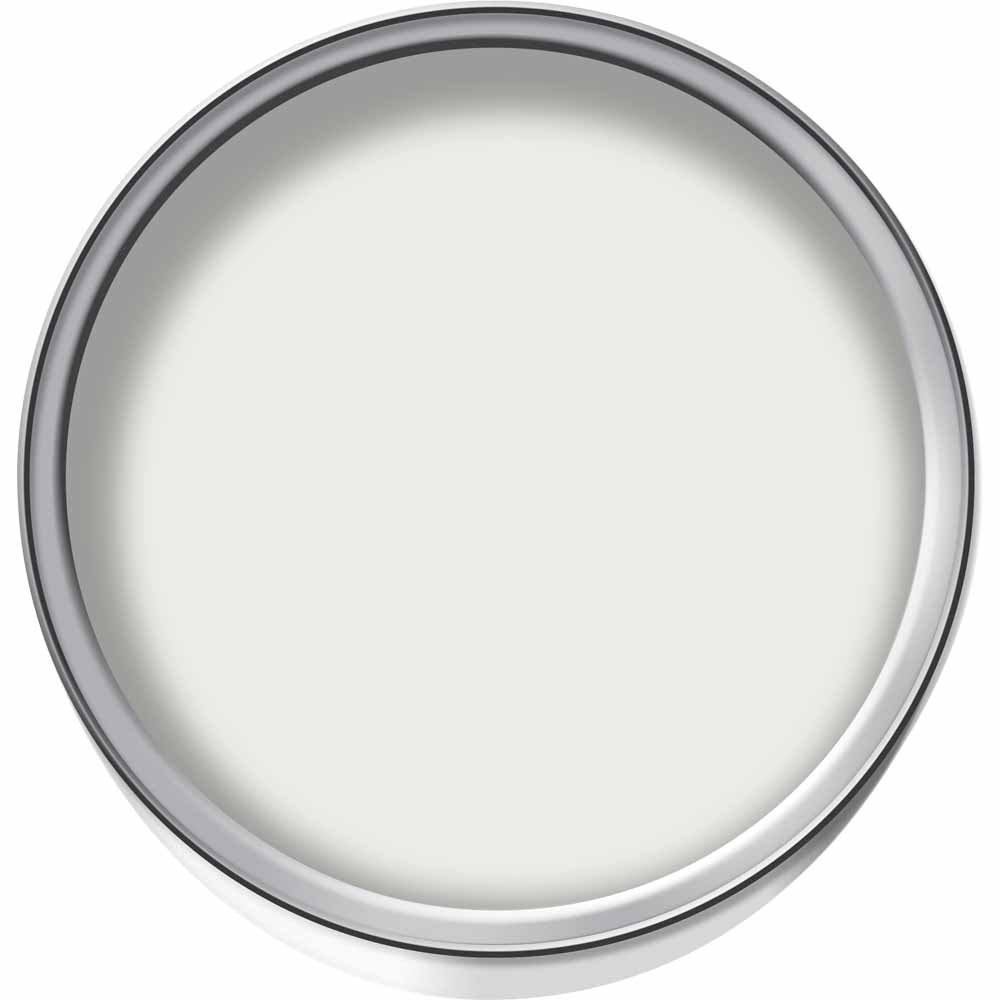 Wilko Chalk White Emulsion Paint Tester Pot 75ml Image 2
