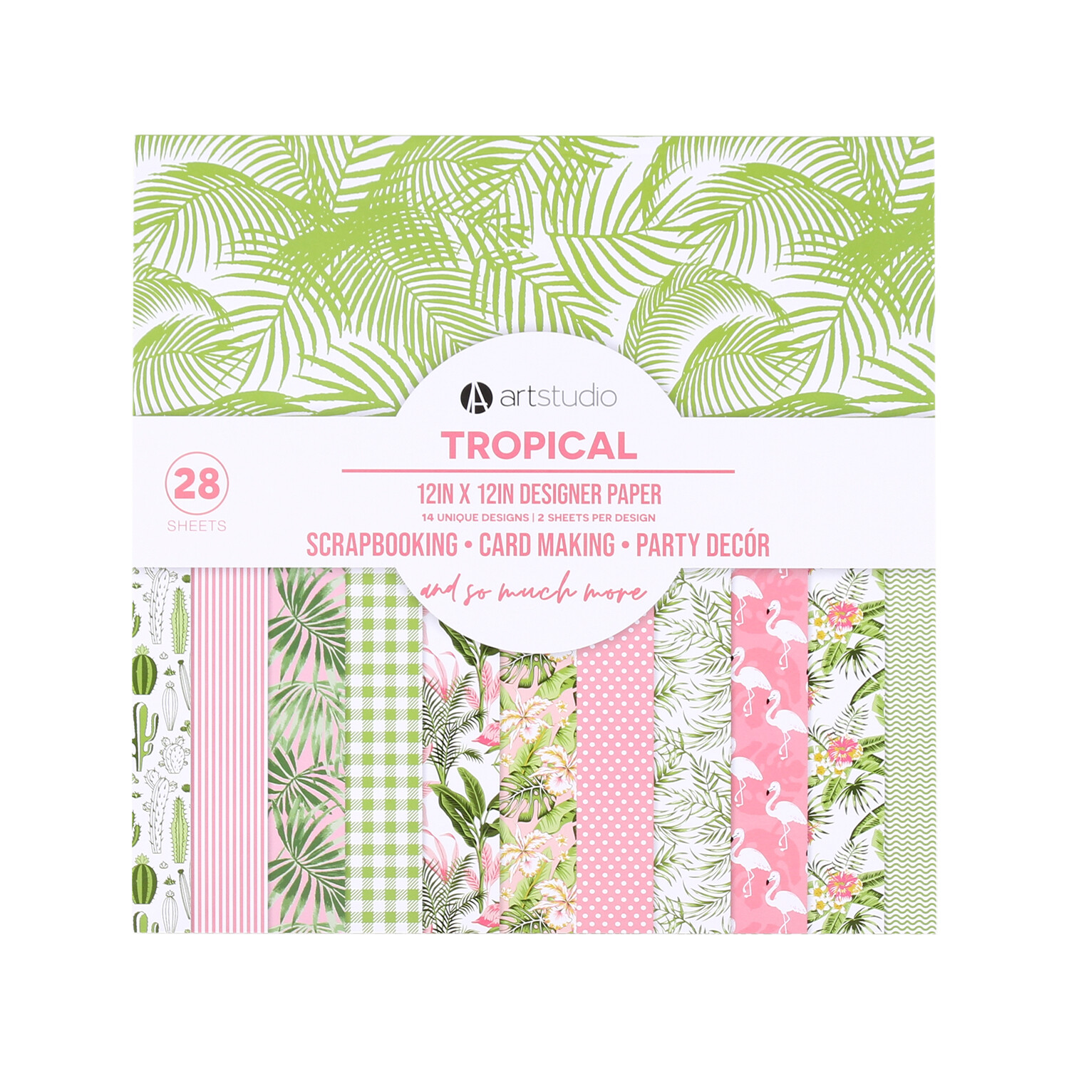 Art Studio Tropical Pink Paper Pad Image