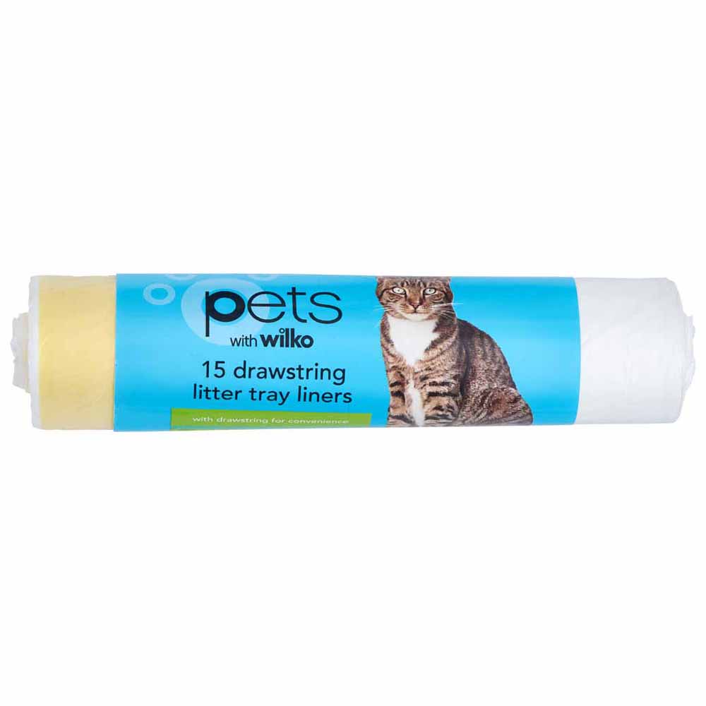 Cat Litter Drawstring Liners 15 Pack Image 1