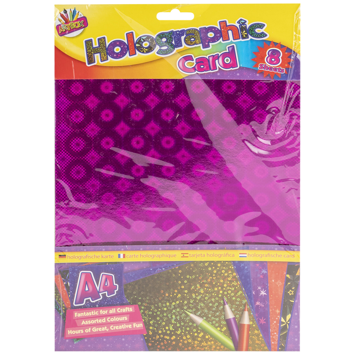 Pack of 8 Artbox Holographic Card Image 2