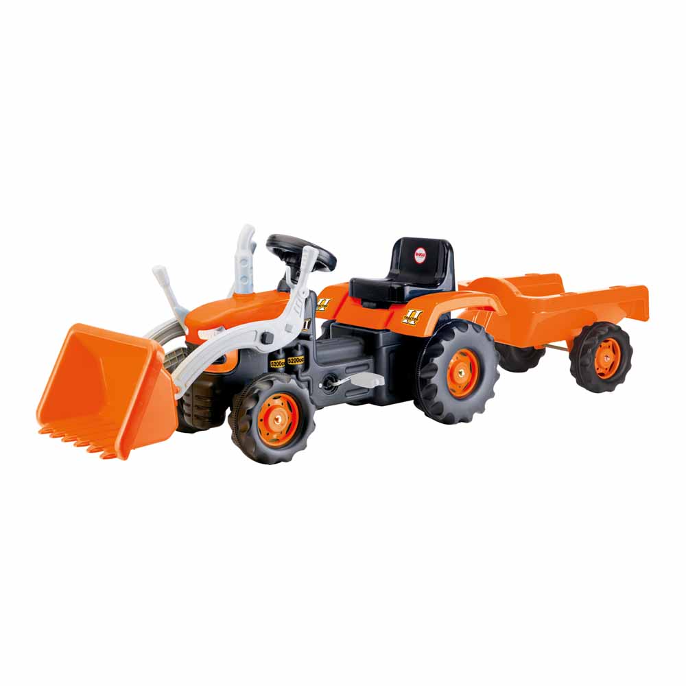 Dolu Pedal Operated Tractor With Trailer and Excavator Image 1