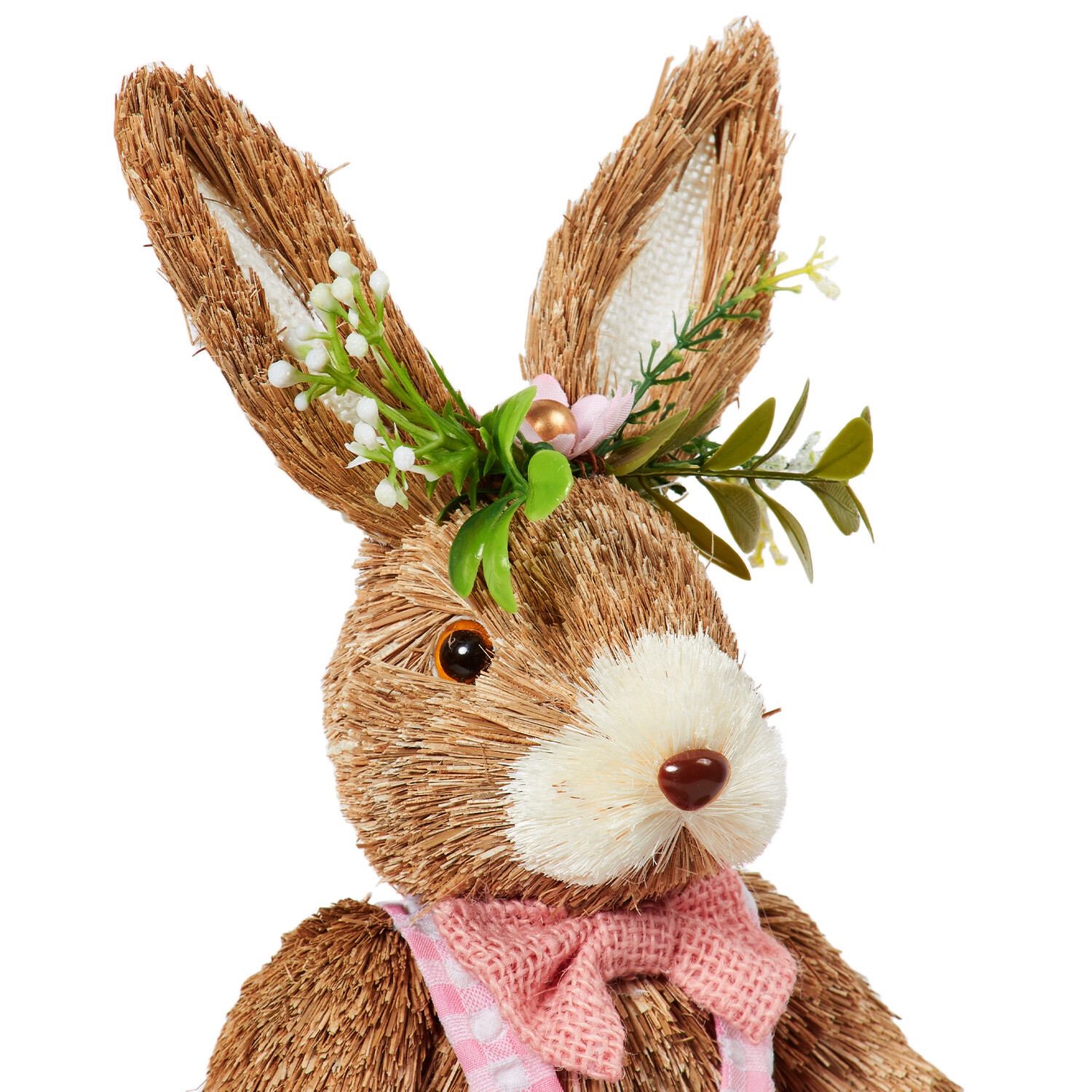 Single Brown Wicker Easter Bunny Decoration in Assorted styles Image 5