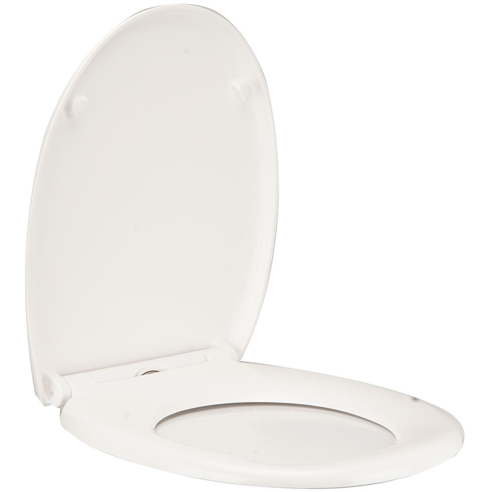 Soho White Duroplast Toilet Seat Image 2