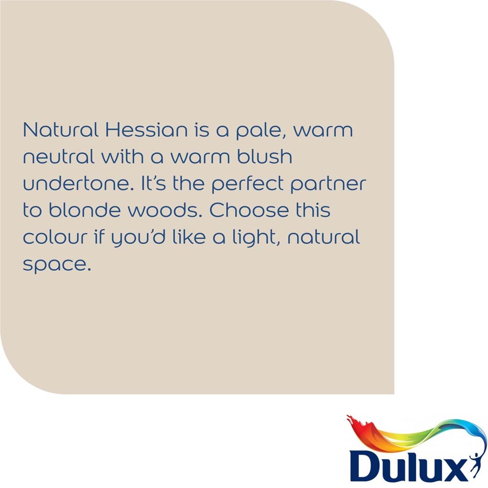 Dulux Easycare  Washable & Tough Natural Hessian Matt Emulsion Paint 2.5L Image 5
